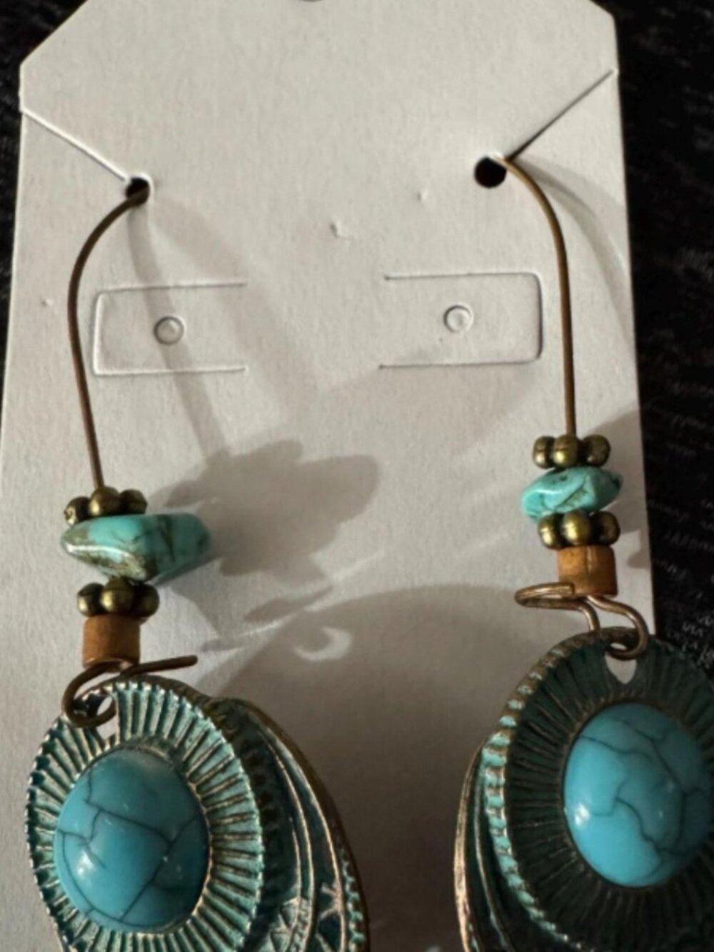 boho-style dangle earrings